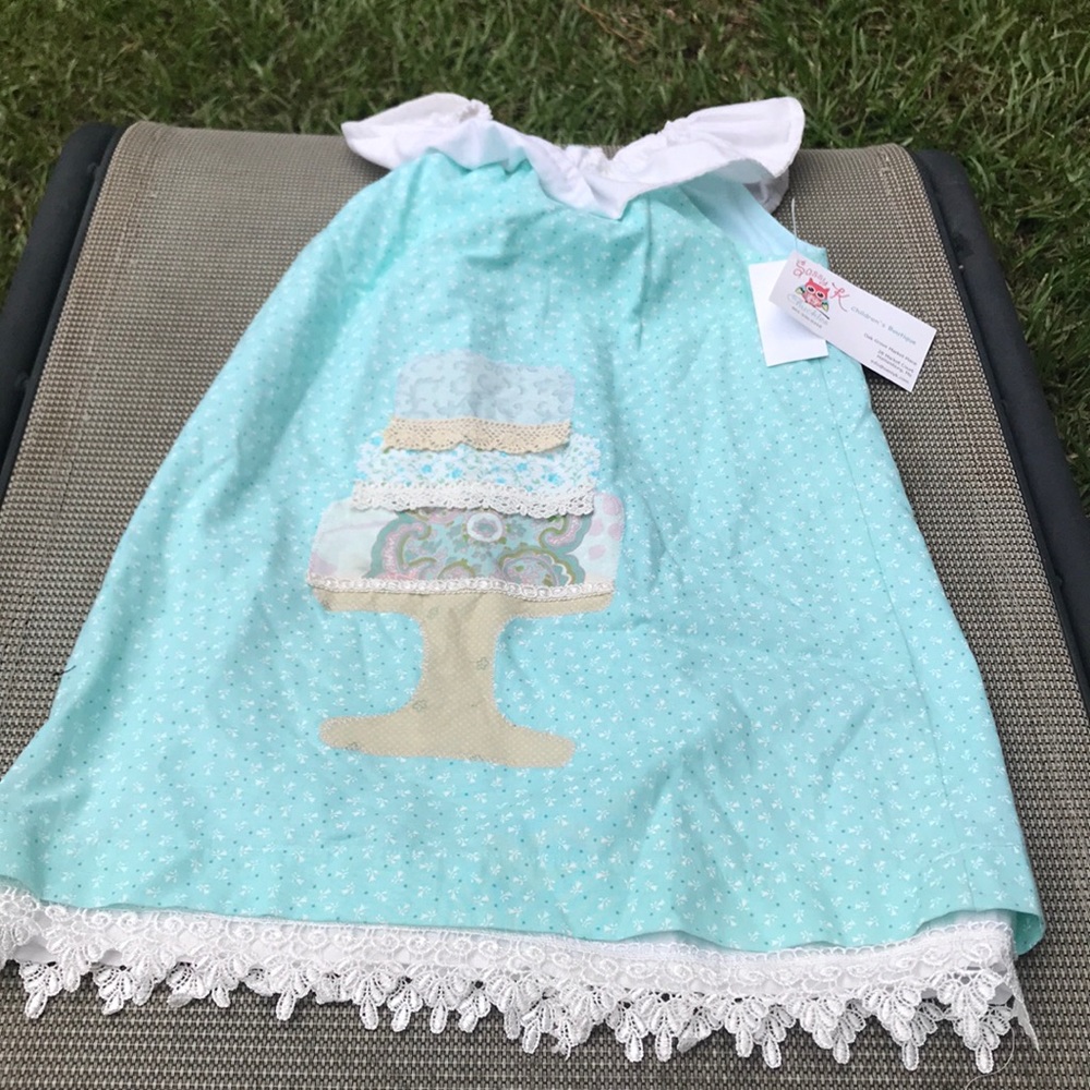 Sassy K  Tiffany blue dress 4T boutique girls
